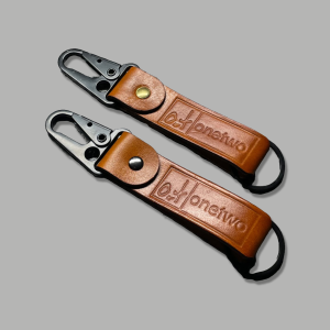 handcrafted artisan leather keychain